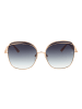 Ana Hickmann Frauen Sonnenbrille Schmetterling Gold