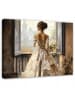 WALLARENA Wandbild Frau in Beige