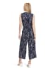 BETTY & CO Jumpsuit mit Bindegürtel in Dark Blue-Lilac