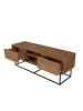 CALICOSY TV-Möbel RODEZ in Dunkles Holz - (W) 140  x (H) 50  x (L) 40  cm