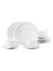 Seltmann Weiden 18-tlg. Teeservice Trio Highline in Schwarz-Weiß – in schwarz-weiß