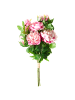 Beliani Künstlicher Blumenstrauß COLARES in Rosa/Grün - (W) 40 x (H) 62 x (L) 40 cm