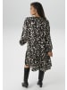 Aniston PLUS Tunikakleid in schwarz-beige