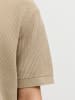 Jack & Jones Gestricktes Polo in Crockery 1