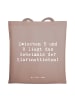 Mr. & Mrs. Panda Tragetasche Spruch Klarinette Geheimnis mit Spruch in Braun Pastell