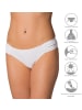 Aquarti Aquarti Damen Bikinihose mit seitlichen Raffungen in weiß