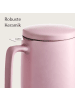 Cosumy Teetasse mit Sieb und Deckel - Keramik Rosa - Hält Lange warm - 500ml