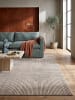 KADIMA DESIGN ERESMA Kurzflorteppich Beige 160x230 Geometrisch Polyester Wohnzimmer in Beige
