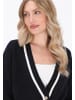 DreiMaster Women Cardigan in navy offwhite