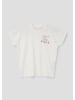 s.Oliver T-Shirt kurzarm in Creme-weiß