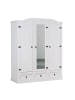 ebuy24 Kleiderschrank New Mexico Weiß 157 x 57 cm
