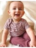 OrganicEra Baby Kurzarm-Body in Bordeaux Melange