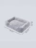 Feandrea Hundebett Bobbee in Ombré-Grau - (B)91 x (H)18 x (T)68 cm