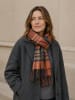 collezione alessandro Italienischer Schal " Scotland " in orange