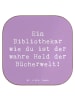 Mr. & Mrs. Panda Untersetzer Spruch Bibliothekar Held mit Spruch in Lavendeltraum