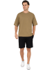 Reichstadt Reichstadt Regular Fit T-Shirt Herren Shoulder Drop 25RS071 Khaki 3XL