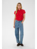 SAINT TROPEZ Langarm - Hemd LiljaSZ Gerade Passform in Chinese Red
