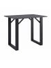 VCM  Holz Bartisch Stehtisch Tisch Tresen Xona 140x50 in Schwarz / Anthrazit
