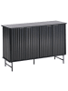 Beliani Sideboard GLASTONBURY in Schwarz - (W) 120 x (H) 80 x (L) 40 cm