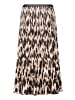Betty Barclay Plisseerock mit Gummizug in Beige/Schwarz
