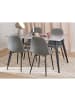 ebuy24 Essgruppe Wicklow Grau 140 x 80 cm