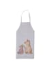 Mr. & Mrs. Panda Schürze Bär Kind ohne Spruch in Grau Pastell