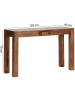 FineBuy Konsolentisch in Braun / Sheesham / 120x40x70