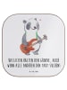 Mr. & Mrs. Panda Holz Untersetzer Bassgitarre Groove mit Spruch in Weiß