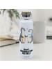 Mr. & Mrs. Panda Trinkflasche Aus Edelstahl Pinguin Beste Urgroß... in Weiß
