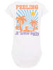 F4NT4STIC Long Cut T-Shirt Feeling a Little Salty Summer in weiß