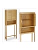 relaxdays Waschmaschinenschrank in Natur - (B)70 x (H)176 x (T)22,5 cm