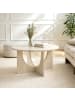 CALICOSY Couchtisch MARTA in Beige - (W)70  x (H)42  x (L)70 cm