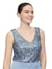 Vera Mont Jumpsuit mit Pailletten in Light Steel Blue