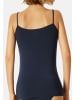 UNCOVER BY SCHIESSER Spaghetti Top Bamboo Cotton in Dunkelblau