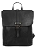 Samantha Look Rucksack echt Leder in schwarz