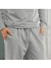 Erwin Müller Sweat Freizeithose, lang in grau meliert