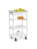 Zeller Küchenwagen, mobile Bar in Weiß, (B) 37 x (H) 82 x (L) 47 cm