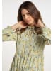 Albee Women Kleid Mit Blütenprint in Hellgrün Mehrfarbig