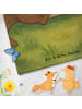 Mr. & Mrs. Panda Kinderhandtuch Otter Blumenstrauß Design ohne S... in Grau Pastell