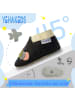 Yalion Leder-Krabbelschuhe "Raupe" in Schwarz