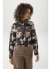 Aniston CASUAL Hemdbluse in schwarz-braun-beige-taupe-weiß-petrolblau