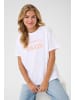 Kaffe T-shirt KAjamie Loose fit in Opticla White W. Melon Ice