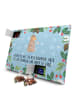Mr. & Mrs. Panda Advents-Teekalender Alpaka Fahne mit Spruch in Eisblau