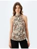 KOTON Bluse in Beige Gemustert