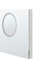 Beliani Badezimmerspiegel MONTARON in Silber - (W) 80 x (H) 60 x (L) 4 cm Horizontal