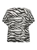 Kaffe Ärmellose Bluse KAamber Loose fit in Black/Chalk Animal Print