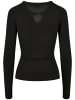 Urban Classics Urban Classics Damen Ladies Organic Keyhole Longsleeve in black
