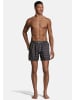 BECO the world of aquasports Badeshorts Schwimm Shorts Swim Shorts "Pepita" in schwarz-grau