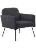 Beliani Sessel NARKEN in Grau/Schwarz - (W) 72 x (H) 77 x (L) 76 cm