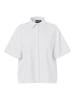 Pieces Kurzarmhemd in Bright White
